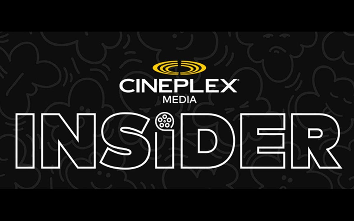 Cineplex Media Insider logo on a black background promoting the new industry newsletter