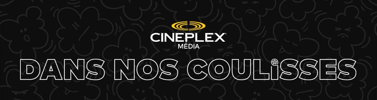 Logo de Cineplex Media Insider sur fond noir annonçant la nouvelle infolettre de l’industrie